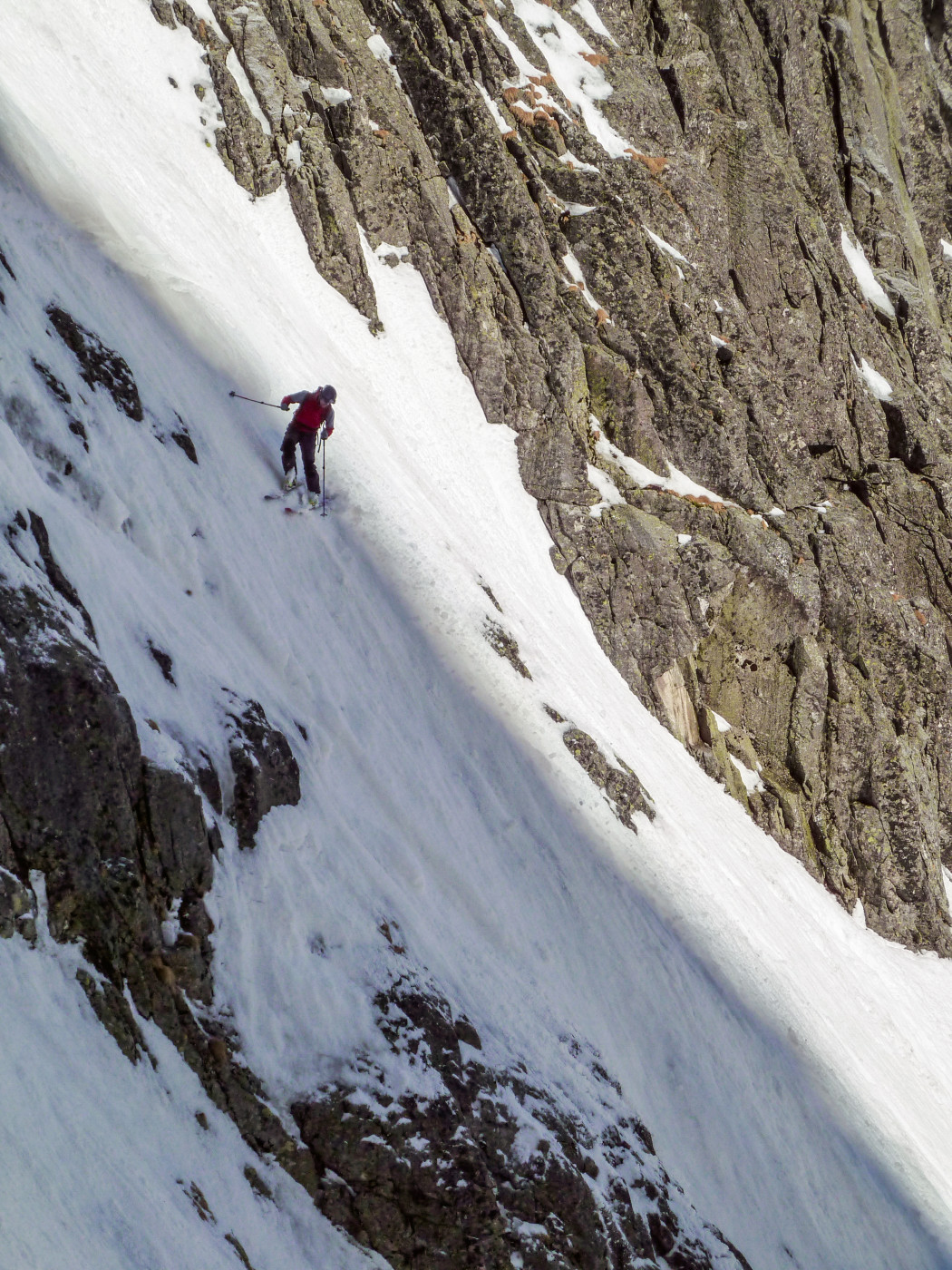 Kežmarský štít (JZ stena, prvozjazd napriamujúcou líniou), Vysoké Tatry, 3/2012