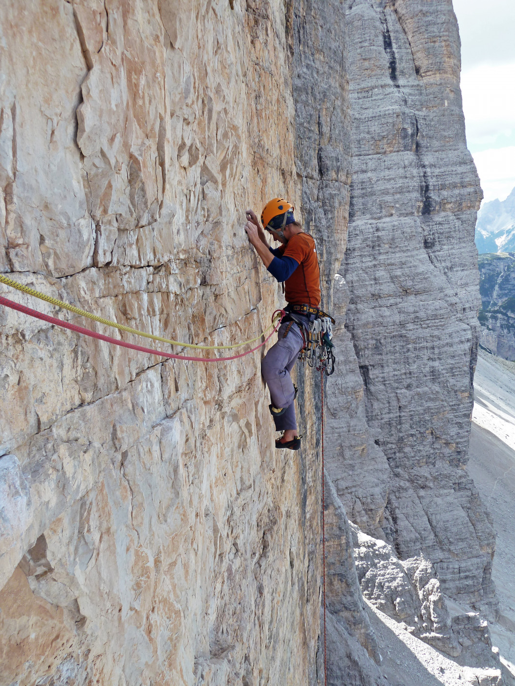 Erectissima 10- (8a+) PP, 550 m, S stena Cima Grande, 8/2011