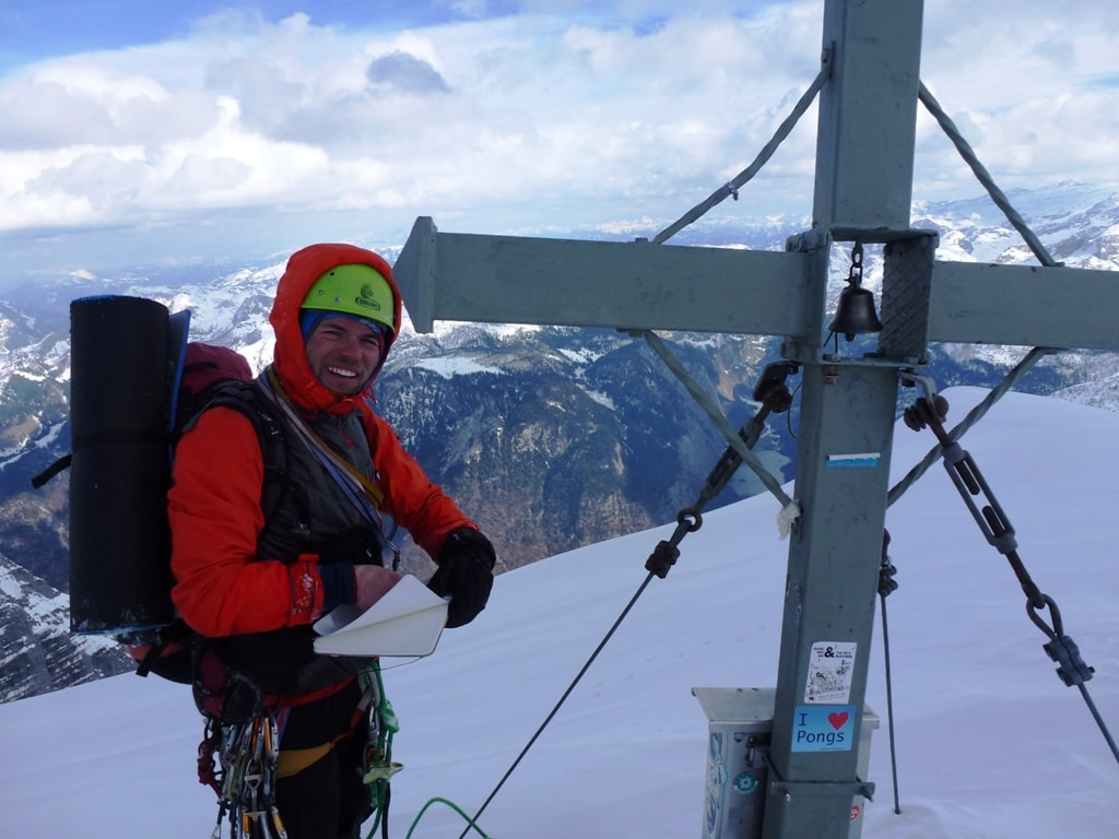 Watzmann a zapís do vrcholovky